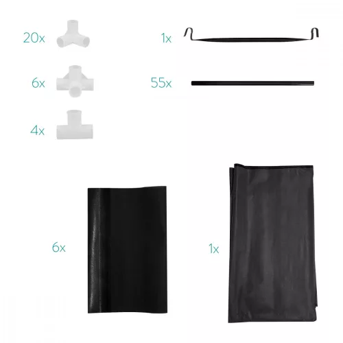 Dulap Navaris cu usa rulanta, 6 compartimente, 88 x 170 x 45 cm, 45294.01
