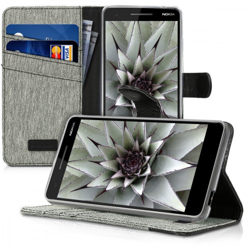 Husa pentru Nokia 2.1 (2018), Textil, Gri, 45388.01
