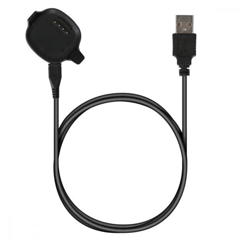 Cablu de incarcare USB pentru Garmin Forerunner 10/Forerunner 15, Kwmobile, Negru, Plastic, 45561.01
