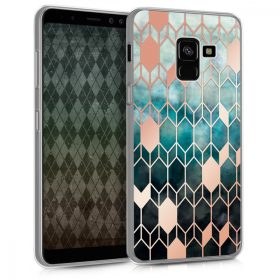   Husa pentru Samsung Galaxy A8 (2018), Silicon, Multicolor, 45465.02