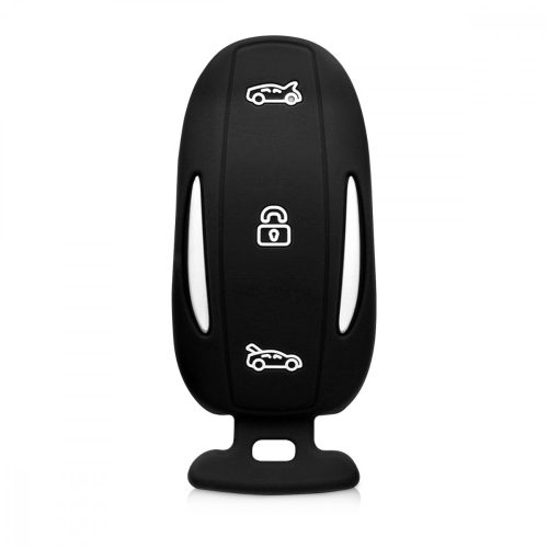 Husa Cheie Auto pentru Tesla - Model X, Silicon, Negru, 45661.01