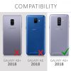Husa pentru Samsung Galaxy A6 Plus, Piele ecologica, Negru, 45882.01