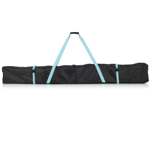 Husa schiuri Navaris, 170x15x30 cm, 1680D, fermoar dublu, curele captusite, negru, poliester