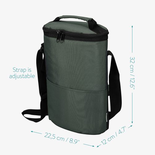 Geanta termica de vin cu curea reglabila, 32 x 29 cm, 46163.22