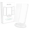 Oglinda Cosmetica cu 3 fete, Iluminare LED, marire 3x, pliabila, 43457.48