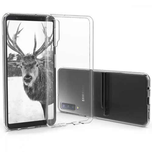 Husa pentru Samsung Galaxy A7 (2018), Silicon, Transparent, 46419.03