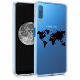   Husa pentru Samsung Galaxy A7 (2018), Silicon, Negru, 46430.02
