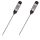 Set 2 Termometre digitale de gatit cu citire instantanee, Kwmobile, Multicolor, Plastic, 46932.02