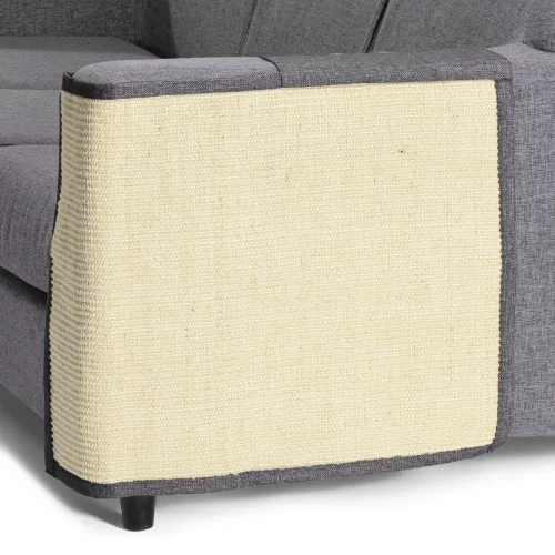 Protectie impotriva zgarieturilor pentru Pisici, 50x70 cm, Sisal, Gri, 47363.02