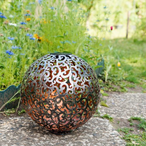 Lampa solara de exterior Navaris, Iluminare LED, 30 cm, Pornire/oprire automata, 47537.01