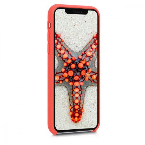 Husa pentru Apple iPhone X / iPhone XS, Silicon, Portocaliu, 46313.69