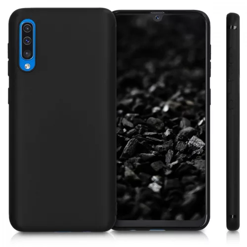 Husa pentru Samsung Galaxy A50, Silicon, Negru, 48054.47