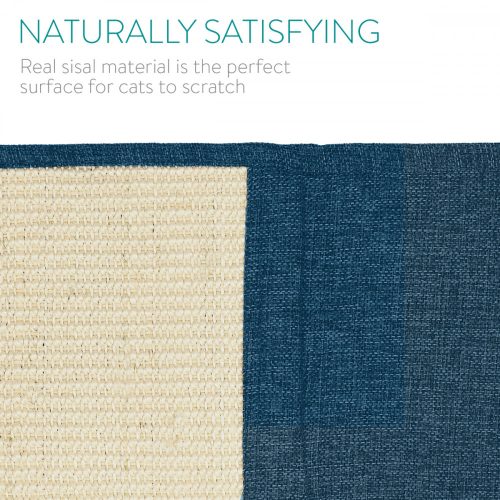 Set 2x Protectie impotriva zgarieturilor pentru Pisici, 60x45 cm, Sisal, Albastru, 46354.04.17