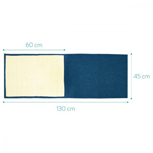 Set 2x Protectie impotriva zgarieturilor pentru Pisici, 60x45 cm, Sisal, Albastru, 46354.04.17