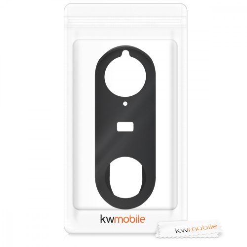 Husa de protectie pentru Nest Hello Video Doorbell, Kwmobile, Negru, Silicon, 48246.01