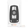 Carcasa Cheie pentru BMW - 3 Butoane - Keyless Go, kwmobile, Plastic, Negru, 48235.01
