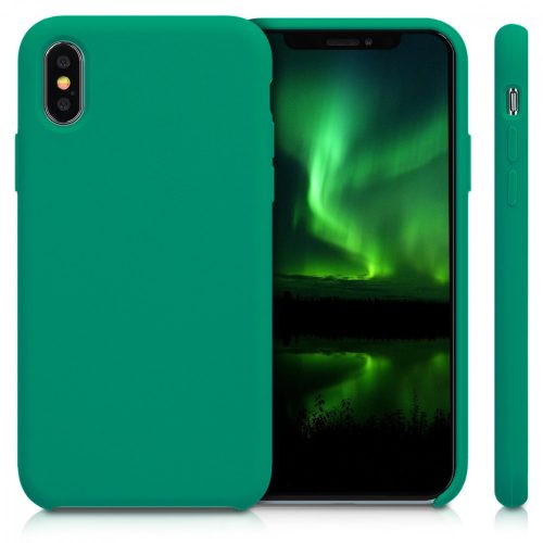 Husa pentru Apple iPhone X / iPhone XS, Silicon, Verde, 42495.142