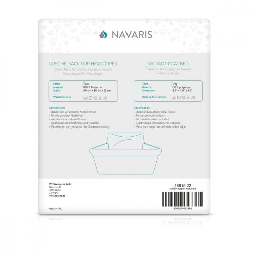 Cos de pisici din plus cu rama metelica, 40 x 30 x 15 cm, 48615.22