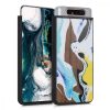 Husa pentru Samsung Galaxy A80, Lemn, Maro, 48664.01