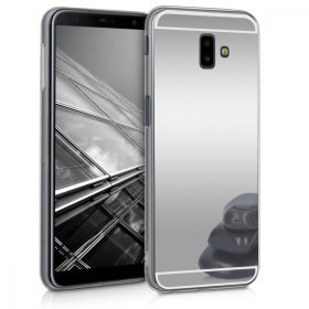   Husa pentru Samsung Galaxy J6 Plus, Silicon, Argintiu, 48754.42