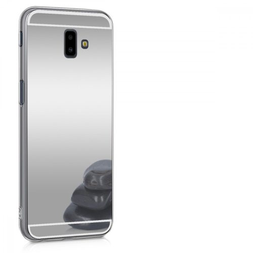 Husa pentru Samsung Galaxy J6 Plus, Silicon, Argintiu, 48754.42