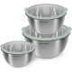 Set 3 boluri din inox cu capac, Navaris, argintiu, 3 dimensiuni, 16 cm, 20 cm, 24 cm, 49210.03.50