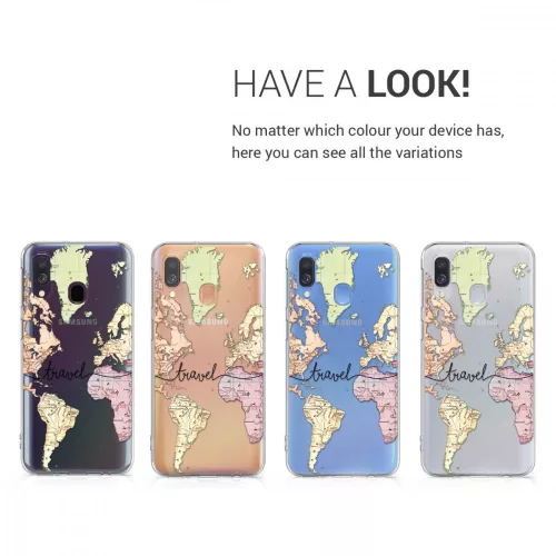 Husa pentru Samsung Galaxy A40, Silicon, Multicolor, 48542.05