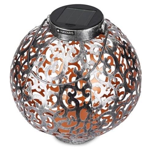 Lampa solara de exterior Navaris, Iluminare LED, Rotunda 21 cm, 49370.01