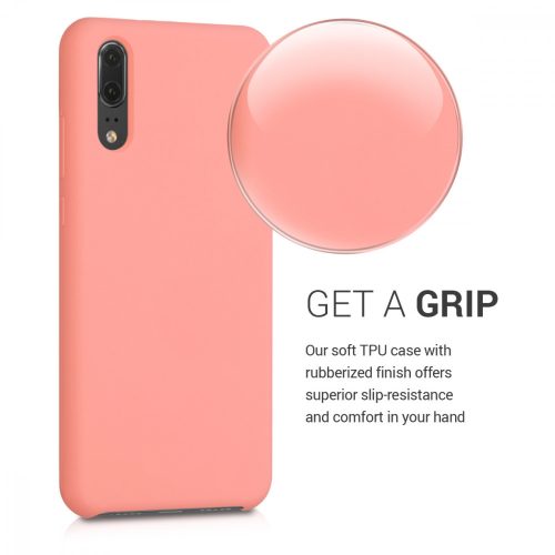 Husa pentru Huawei P20, Silicon, Rose Gold, 45689.76