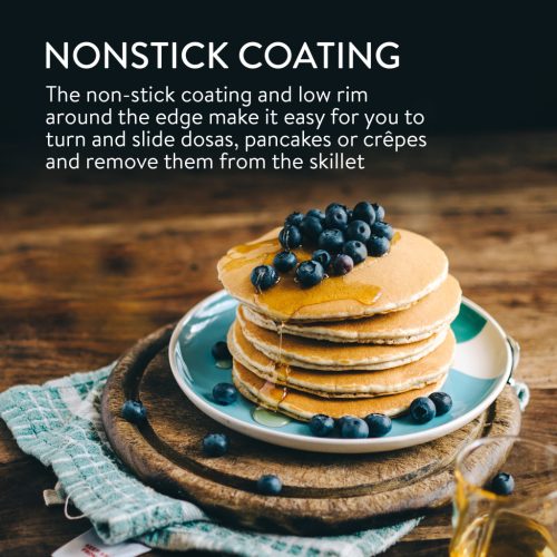 Tigaie pentru clatite Navaris, 26 cm, non-adeziv, pentru toate suprafetele de gatit, 49546.01