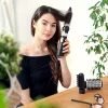 Perie styling cu aer cald Navaris, 4 atasamente, coafare uscata, negru/argintiu, plastic