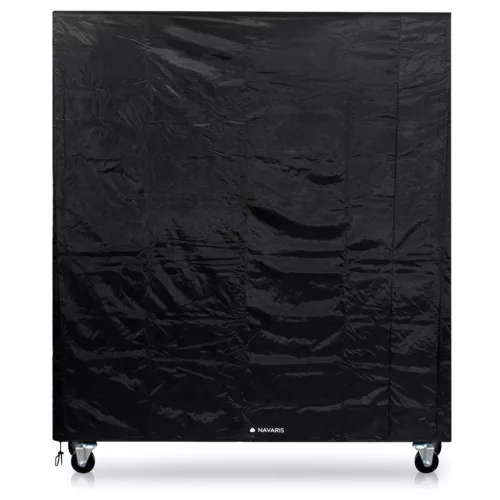 Husa masa tenis Navaris, impermeabila, 165x70x185 cm, snur reglabil, 420D Oxford, negru, poliester