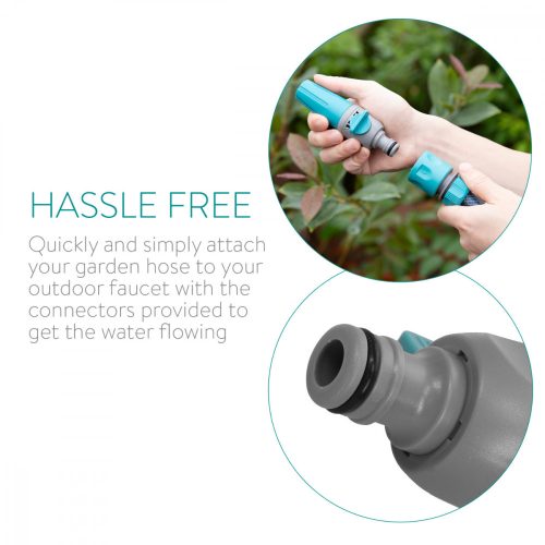 Set 4 conectori pentru furtun Navaris, Duza, Kit robinet, Conector furtun, 51021.02