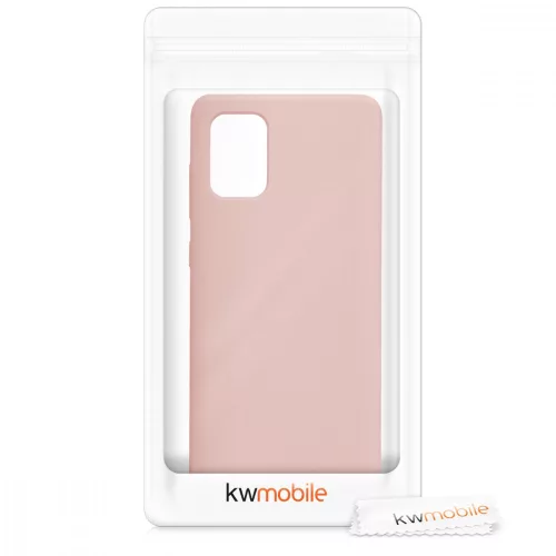 Husa pentru Samsung Galaxy A71, Silicon, Roz, 51209.52