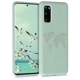   Husa pentru Samsung Galaxy S20, Fibre vegetale, Verde, 51956.01
