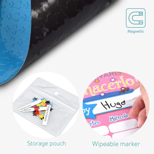 Tabla de recompense/ sarcini copii, 250 magneti, 40 x 32 cm, limba Spaniola, 48146.09