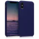 Husa pentru Apple iPhone X / iPhone XS, Silicon, Albastru, 46313.182