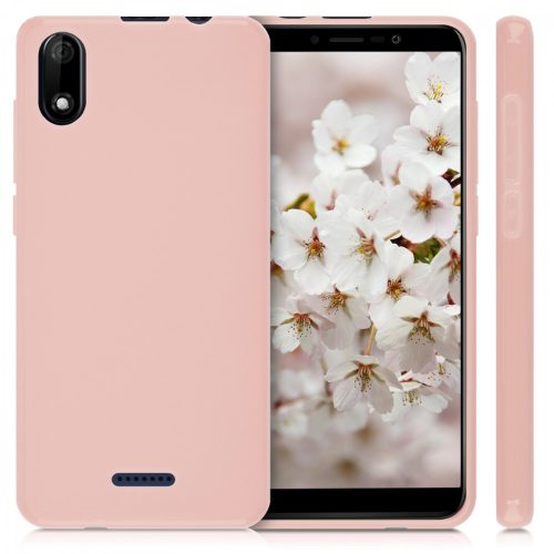 Husa pentru Wiko Y60, Silicon, Rose Gold, 51935.89