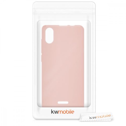 Husa pentru Wiko Y60, Silicon, Rose Gold, 51935.89