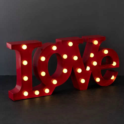 Decoratiune de perete LED cu baterii Navaris, 16 LED-uri, Rosu, 52538.09