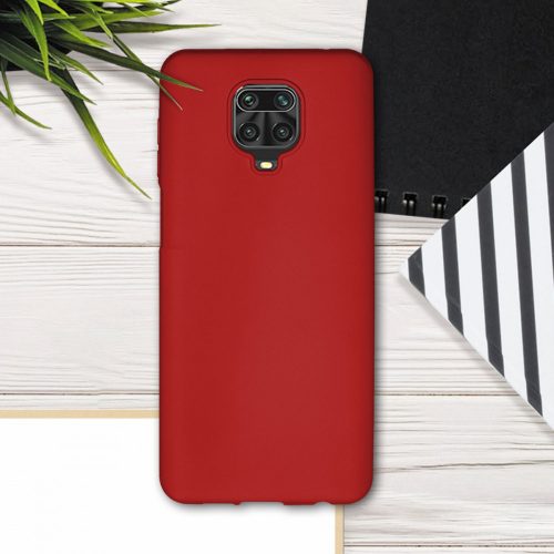 Husa pentru Xiaomi Redmi Note 9S / Redmi Note 9 Pro / Redmi Note 9 Pro Max, Silicon, Rosu, 52142.36