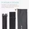 Masa de camping pliabila Navaris, Geanta de transport, Aluminiu, Negru, 45382.01