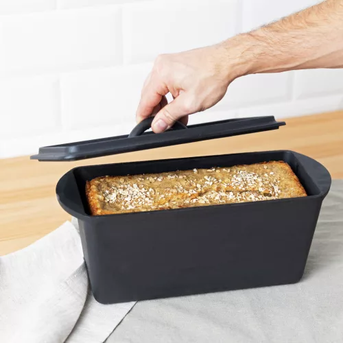 Tava copt paine Navaris, 34 cm, fonta, cu capac, pentru paine traditionala, 52635.01