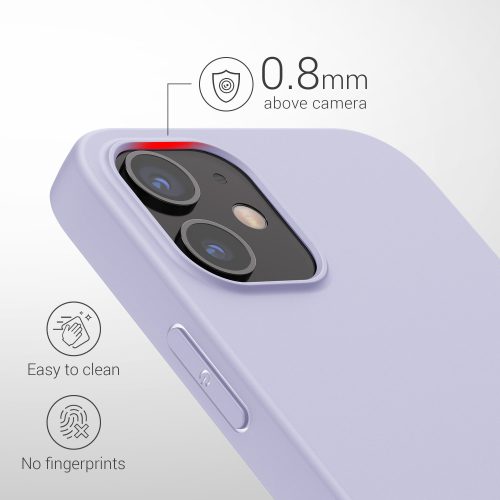 Husa pentru Apple iPhone 12 Mini, Silicon, Mov, 53042.108