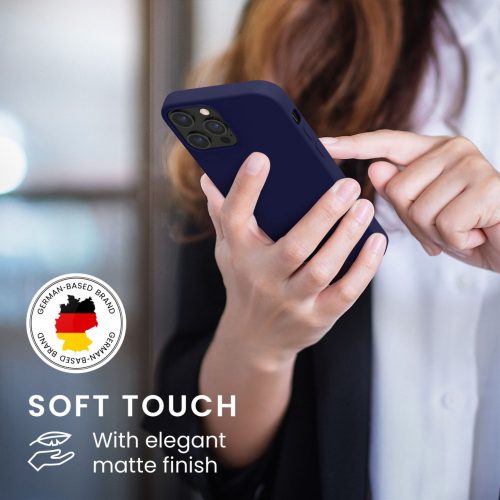 Husa pentru Apple iPhone 12 Pro Max, Silicon, Albastru, 52644.182