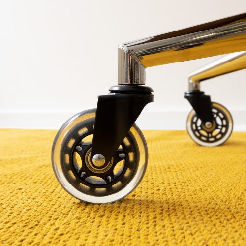 Set 5 Roti pentru scaun de birou tija 10mm/75mm, Rotabile la 360°, Kwmobile, 53129.01