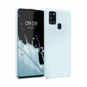   Husa pentru Samsung Galaxy A21s, Silicon, Albastru, 52494.177
