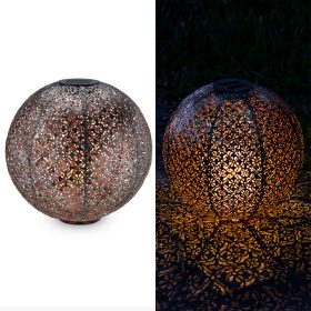   Lampa solara de exterior Navaris, Iluminare LED, 30 cm, Pornire/oprire automata, 47543.07