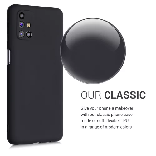 Husa pentru Samsung Galaxy M31s, Silicon, Negru, 53313.47