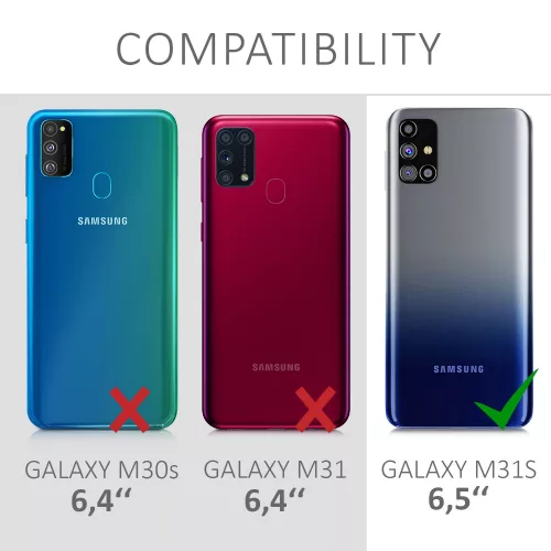 Husa pentru Samsung Galaxy M31s, Silicon, Negru, 53313.47